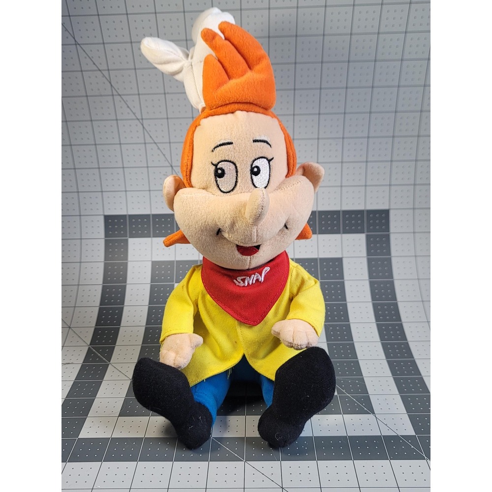 Vintage Sasco Kellogg Inc. Snap Plush 1999 Rice Krispies Snap Crackle Pop